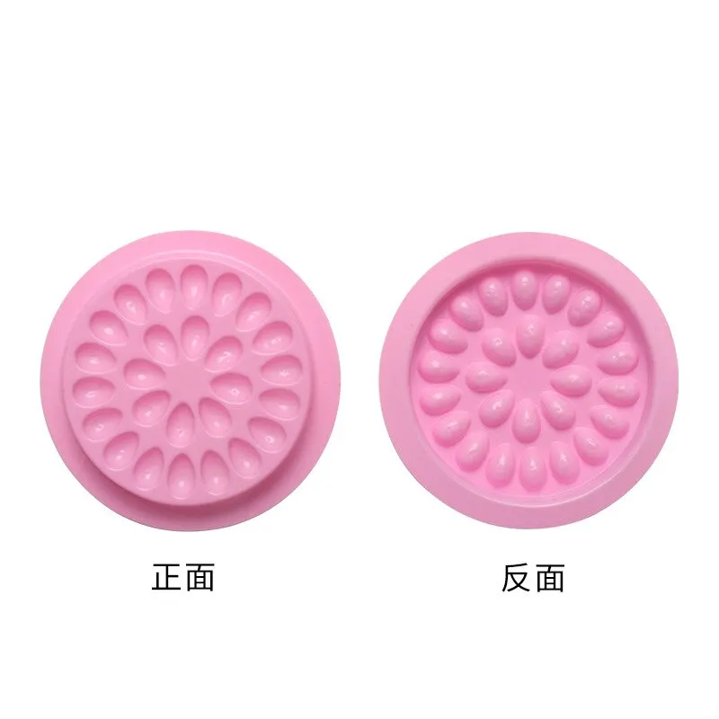 100pcs 속눈썹 접착제 홀더 속눈썹 연장 용품 접착제 팔레트 가스켓 눈 속눈썹 트레이 플라스틱 패드 메이크업 도구