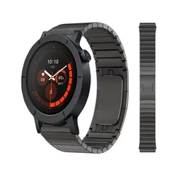 Premium 22mm Metal Smartwatch Bracelet Wristband - Stylish and Durable Accessory for 22mm Watchband (Gray)