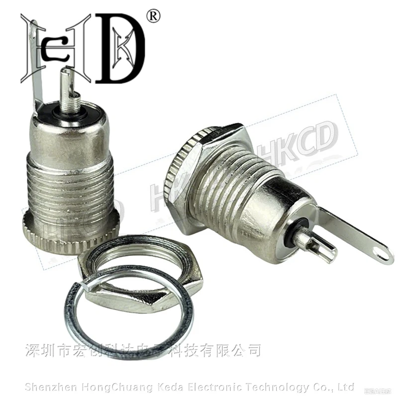 5pcs DC 소켓 DC099 환경 친화적인 스레드 방수 5.5*2.1/2.5 DC 암 소켓 10A 고전류 DC 전원 소켓