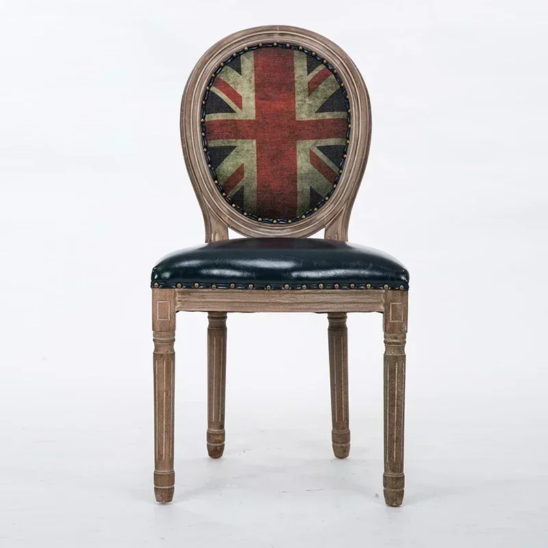 Dining Chair Accent Vintage Dining Chairs Bar Wooden High Single Comfortable Office Home Furniture