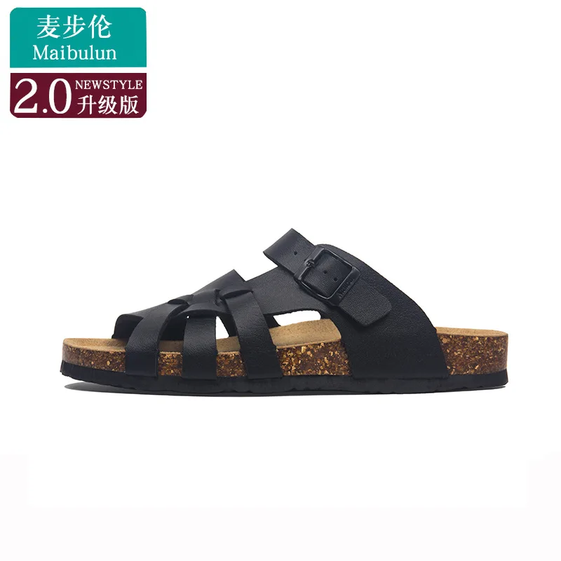 Summer Cork Slippers Men Beach Slide Women Sandals New Casual Soft Flip Flops Comfort Home Couples Outside Shoes Zapatilla Mujer