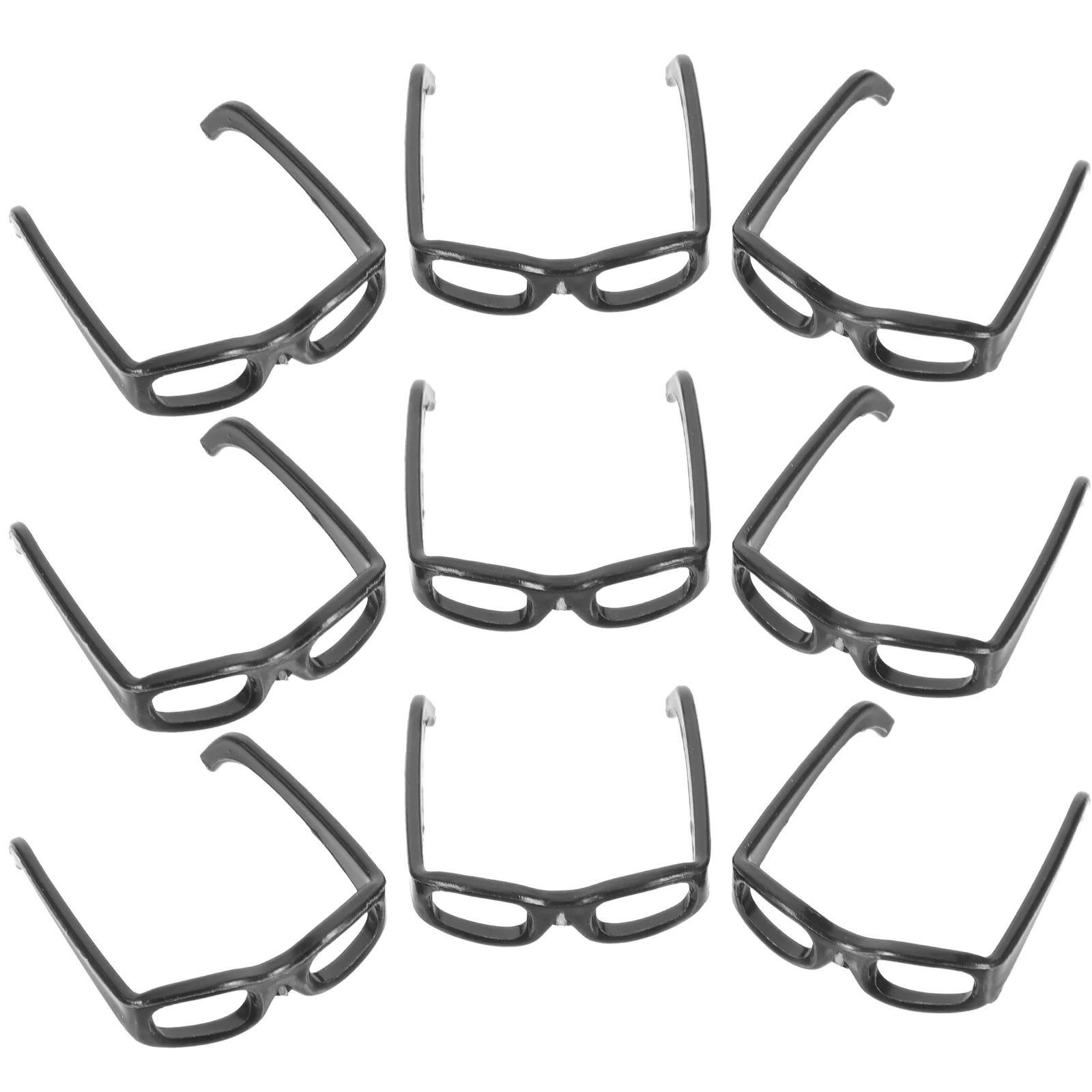 60 Pcs Mini Glasses Sunglasses Accessories Eyeglasses for Dolls Baby Eyewear Plastic assembleable bamboo sunglasses stand glasses display jewelry holder bracelet watches show product 4