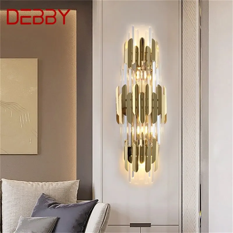 

·DEBBY Crystal Wall Lamp Contemporary LED Indoor Sconces Light Fixtures Decorative For Home Bedroom