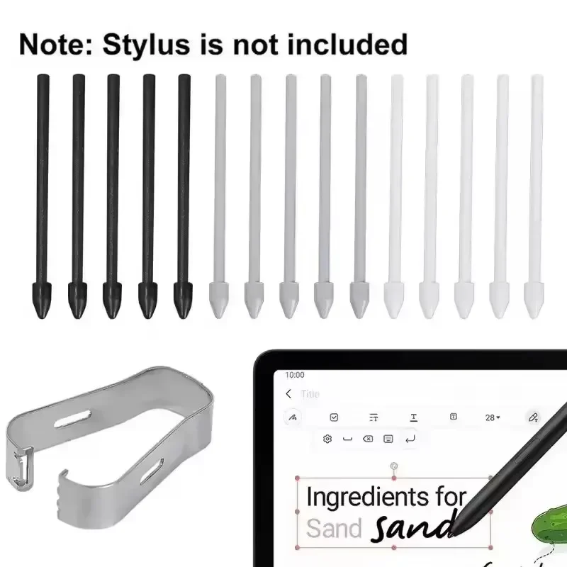 Enhanced Stylus Pen Replacement Tip with Tweezer for Tablets and Note Series