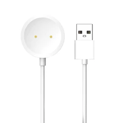 Magnetic Watch Charging Cable with Dock and Holder - 60cm USB Cord (WHITE)