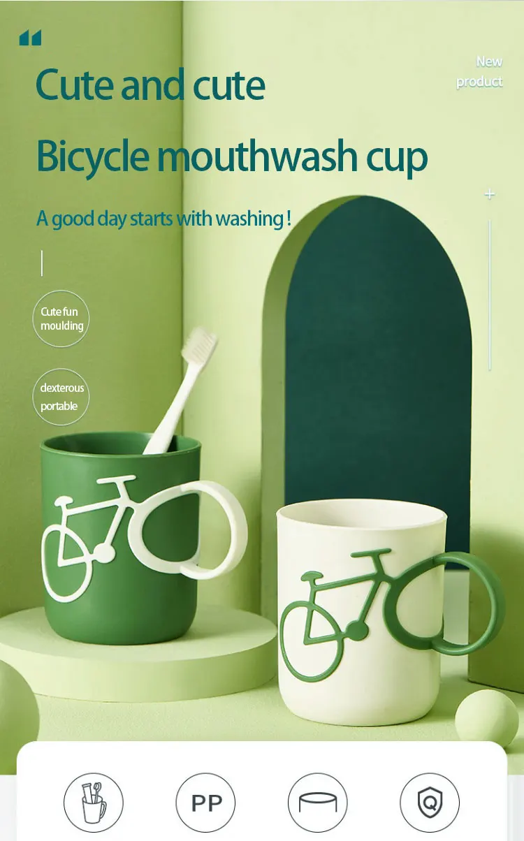 Creative Plastic Bathroom Tumblers For Couples Minimalist Design_voghion.com