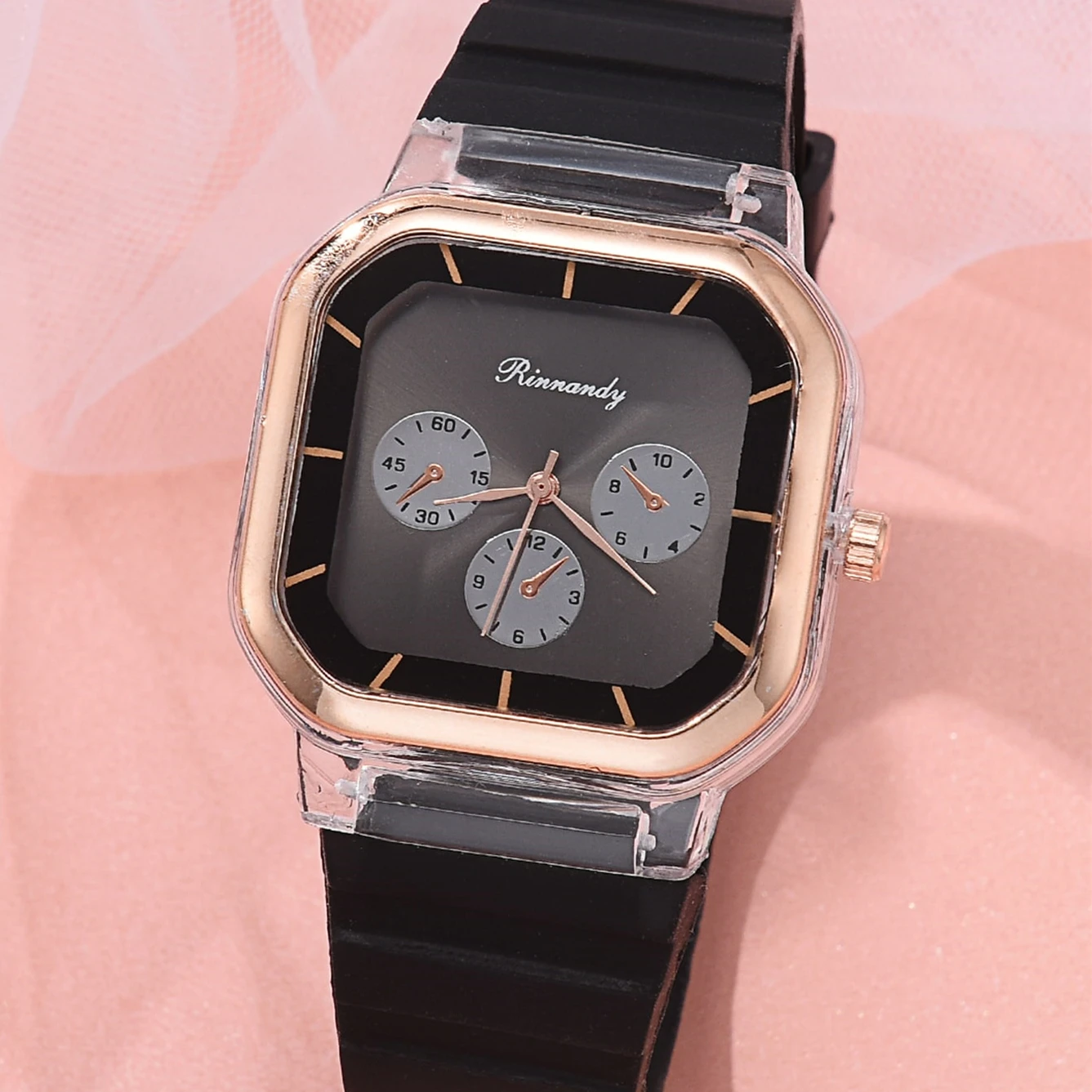 Quartz Watch Fashion silicone band women quartz sports watch