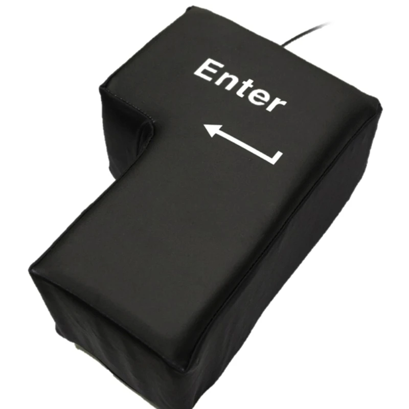 652F 크리 에이 티브 빅 엔터 키 컴퓨터 USB 대형 엔터 키 스트레스 완화 베개