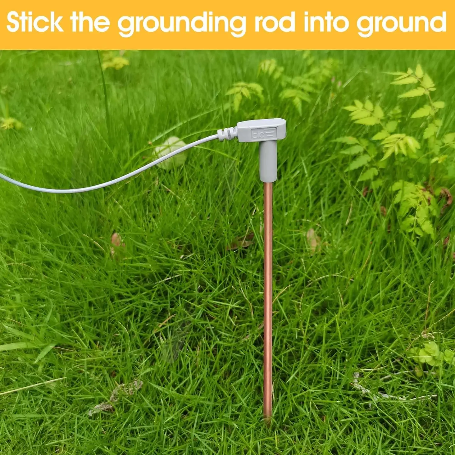 Copper Grounding Rod 40ft/12.19M Wire Earthing Rod Grounding illowcase Blankets Grounding Sheet