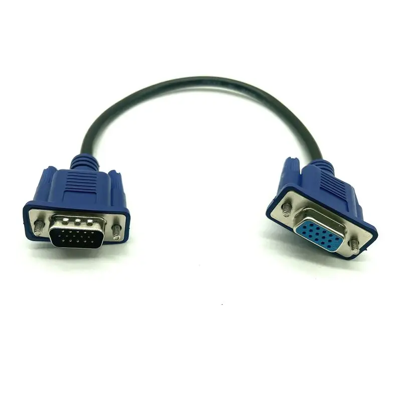 HD15Pin VGA D-Sub Video Cable Male To Male M/M To Female And Female RGB Cable For Monitor 0.3m vga cable