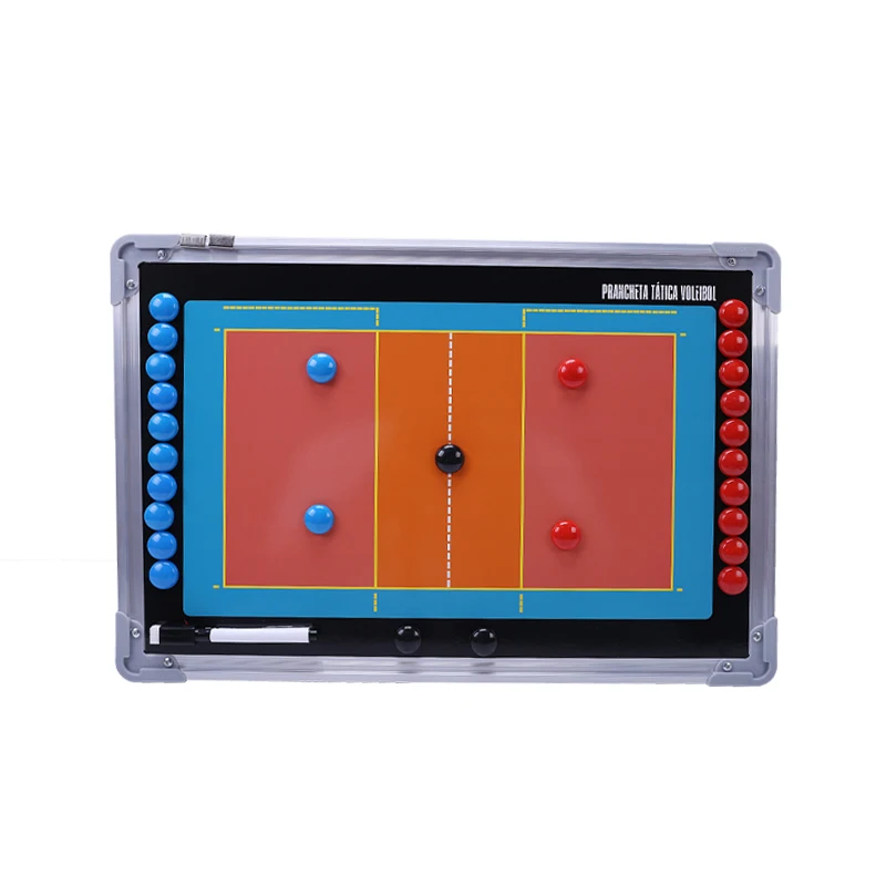 Volleyball Tactical Board Portable Volleyball Training Competition Coaching Clipboard Magnetic Writable Strategy Board