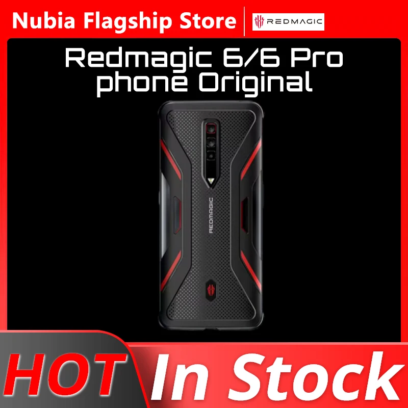 

Оригинальный векторный защитный чехол Redmagic 6/6pro, черные аксессуары REDMAGIC