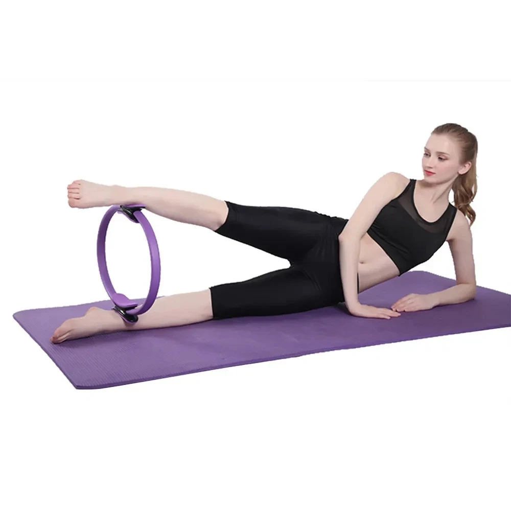 Yoga Pilates Ring Open Back Thin Leg Beginner Fitness Equipment Trainer Body Shaping Pilates Magic Circles Yoga Wheel Accessorie yoga circle pilates ring