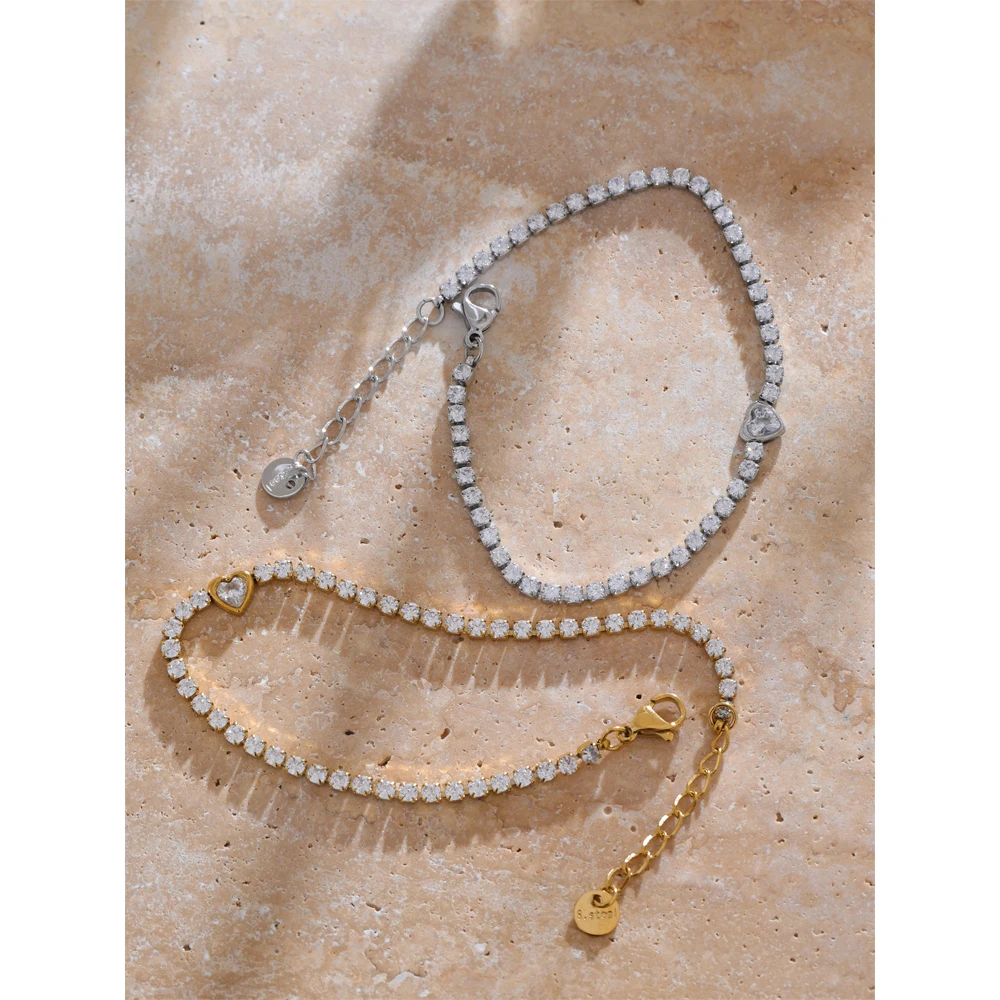 Yhpup Heart Chain Bracelet