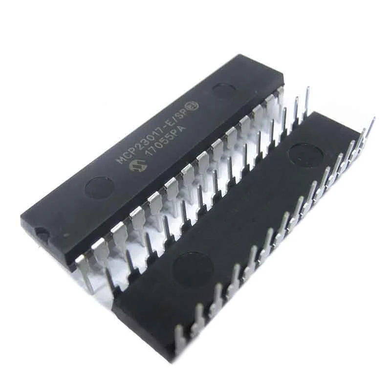 

MCP23017-E/SP DIP-28 MCP23017 16-Bit I/O Expander with I2C Interface IC Diy IO Electronic