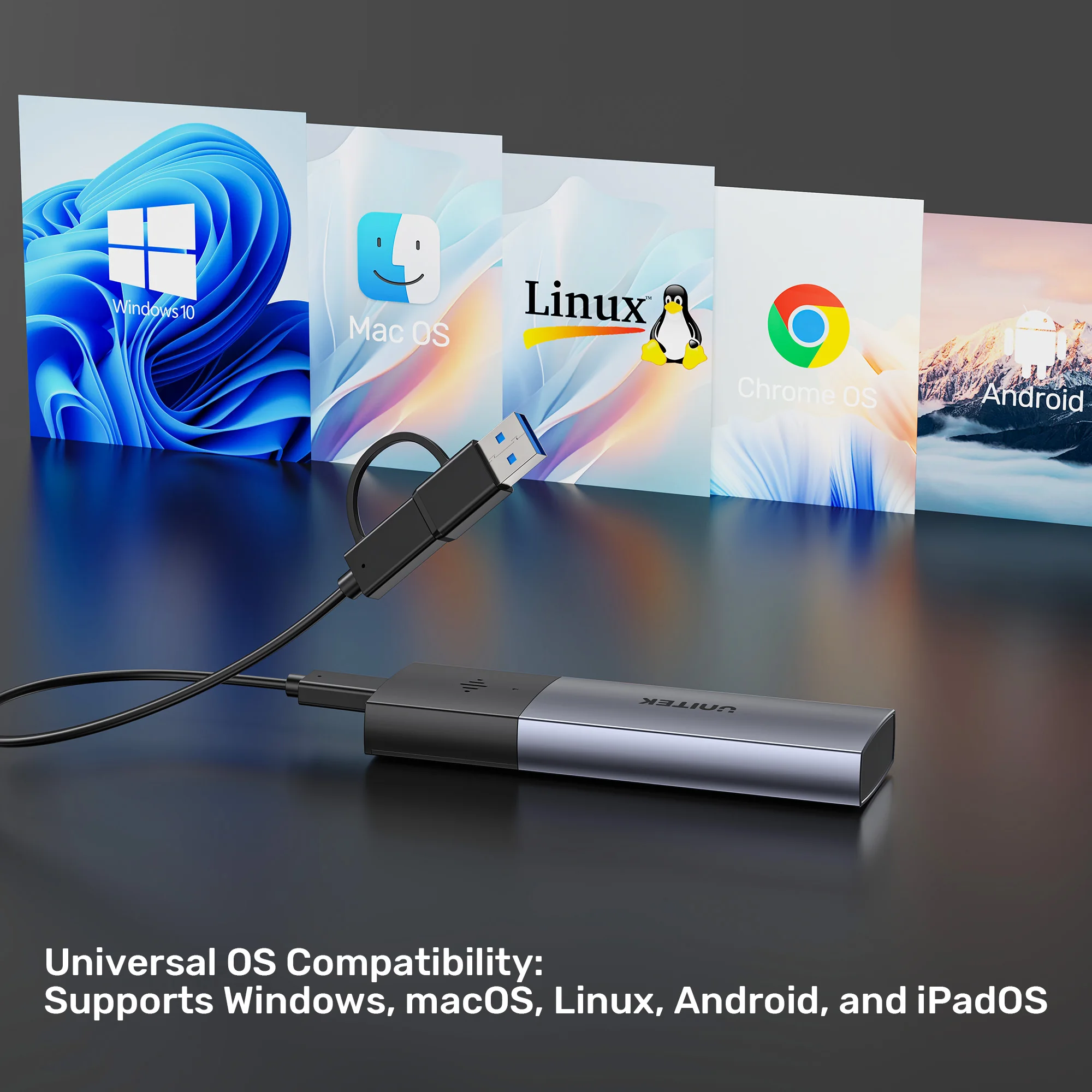 S1251A 스마트 분실방지 M.2 SSD 인클로저 USB 3.2 10Gbps PCIe NVMe 찾기 네트워크 버저 알람 TRIM UASP PC 노트북 안드로이드용