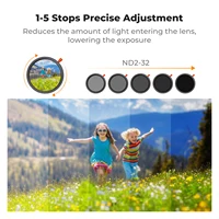 K&F CONCEPT Nano-C 3-in-1 Multifunctional Filter Variable ND2-ND32&Polarizing CPL Filter&Black Mist 1/4 Filter 37mm-82mm - Image 3