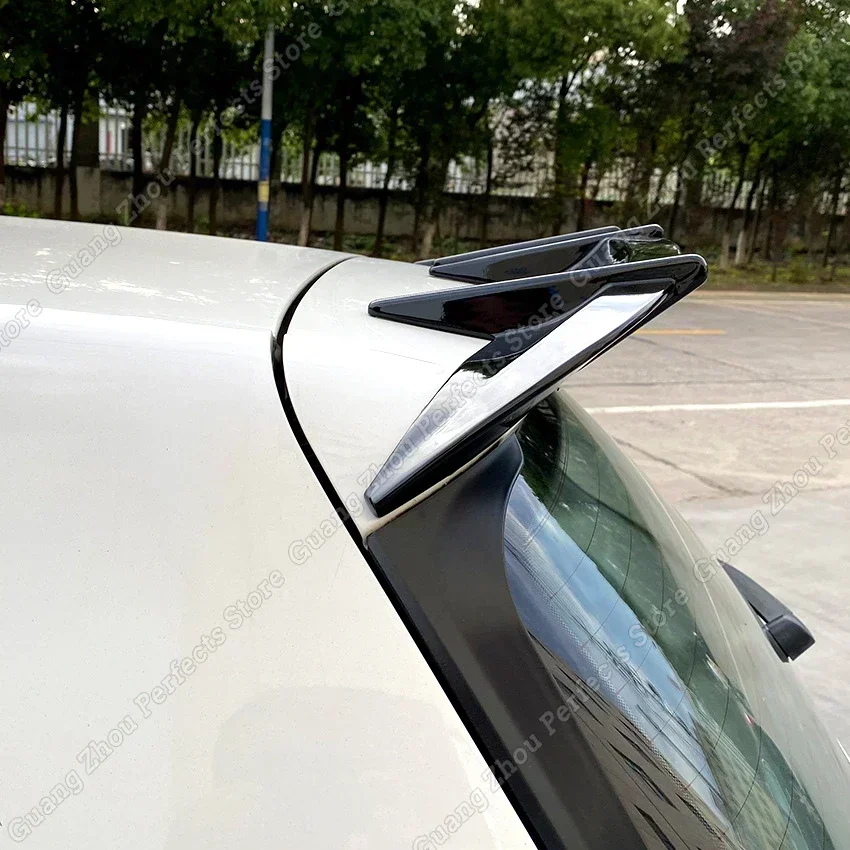 For Volkswagen Golf 6 MK6 GTI R20 Gloss Black AK Style ABS Car Rear Trunk Roof Lip Spoiler Wing Exterior Body Kits Tuning
