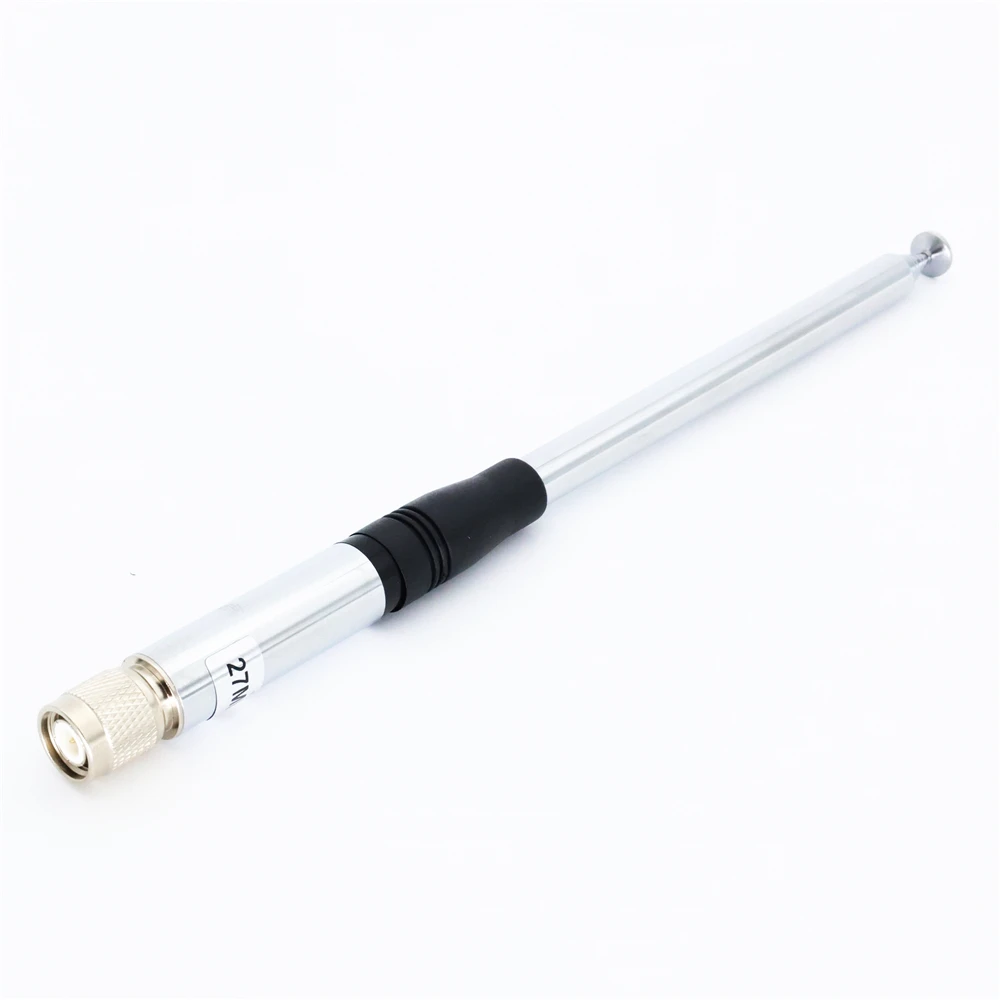 CB 27MHz TNC Antenna Connector 9 Inch to 51 Inch Telescopic Flexible Radio Handheld Antenna Radio Aerial P5V0