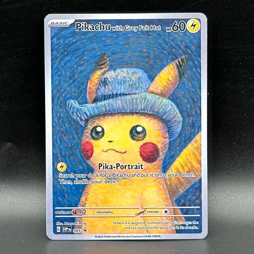 DIYPokemonselteneKartevanGoghMuseumPikachumitgrauemFilzhutEeveeCharizardLugia