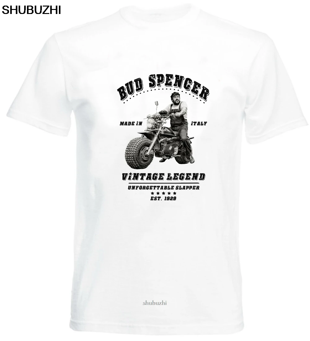 T-Shirt Bud Spencer Vintage Legend Terence Hill Film Tribute Uomo Donna Bambino Shubuzhi Fashion Men'S Manica Corta Tee Sbz8017