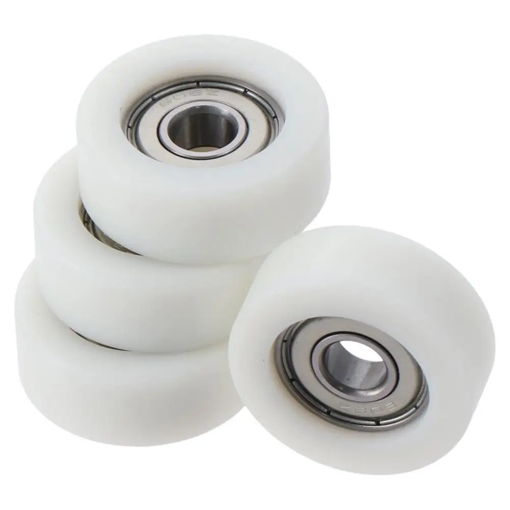 608ZZ Ball Bearing Guide Pulley Roller Round Wheel 8x32x12mm Double Metal Shielded (GCr15) Chrome Steel Bearings 4pcs miniature ball bearings