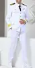 White US Navy Uniform Officer Suit Spring Sailor Men Captain Include Pants Jacket