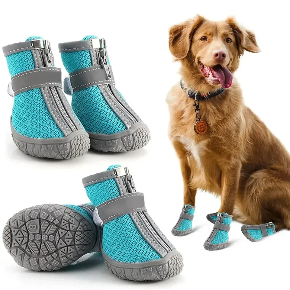 Breathable Anti Slip Summer Dog Boot Shoes