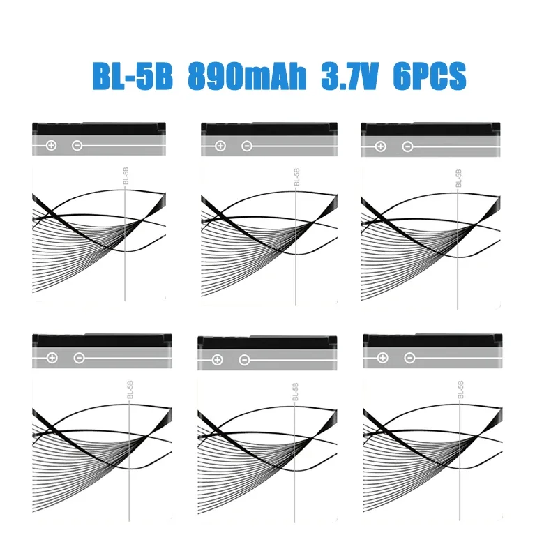 BL-5B 890mAh 6 pezzi
