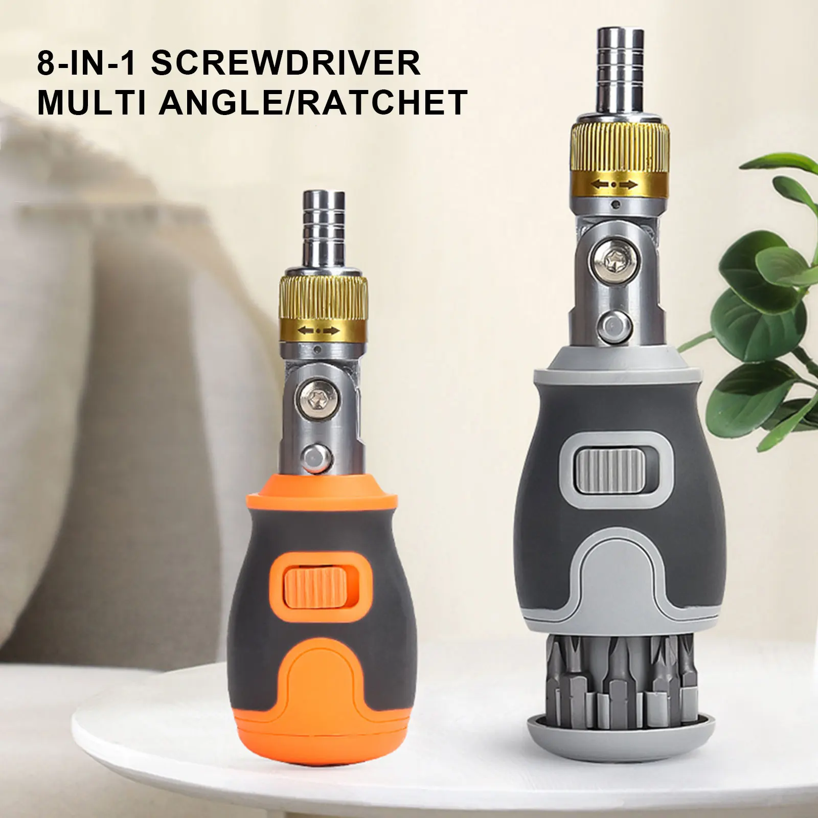

8 in 1 Screwdriver Set Professional Hand Tool Angle Ratchet Multi-angle Two-way Screwdriver Set Hidden Drill Bit