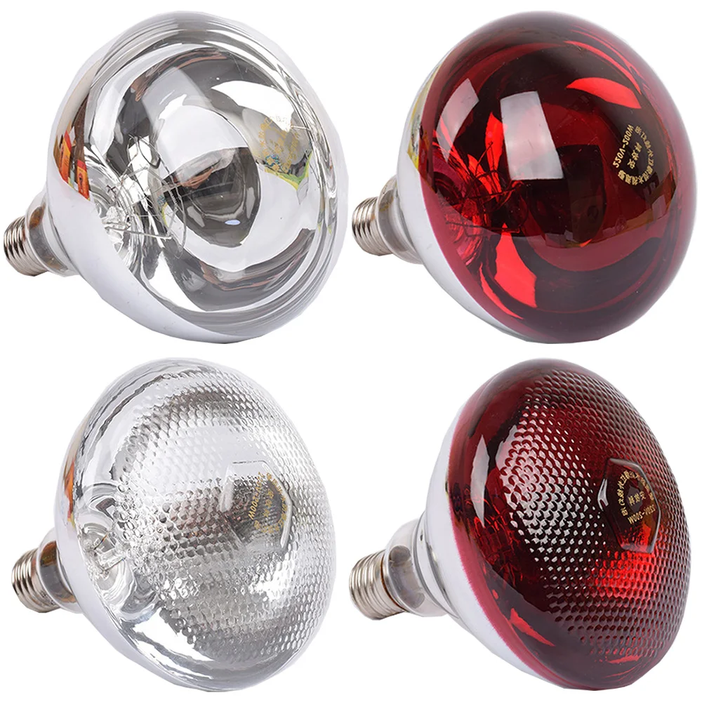 4pcs Poultry Heating Glass Lamp Bulb Light Emitting Brooder Coop Heater