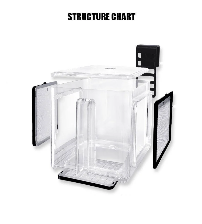 Title 7, Aquarium Acrylic Isolation Box Stainless Steel ...