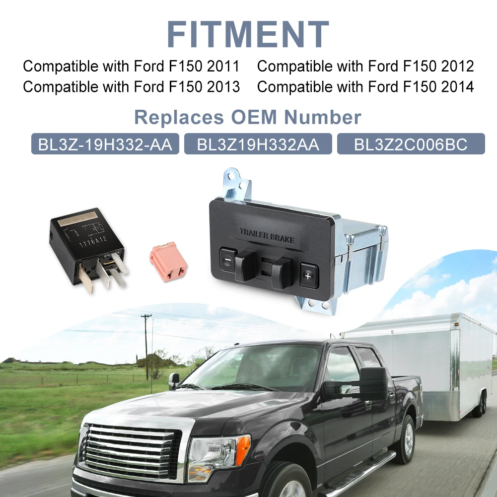 Car Trailer Brake Control Module OE BL3Z-19H332-AA suitable for 2011-2014 Ford F-150