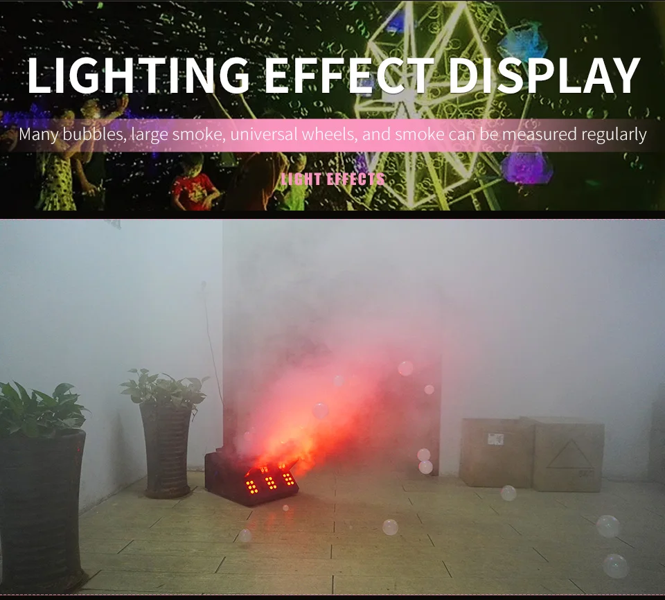 Fog Bubble Machine Led Fog Machine Led Fog Bubble Machine DMX512 Stage Bubble Fo