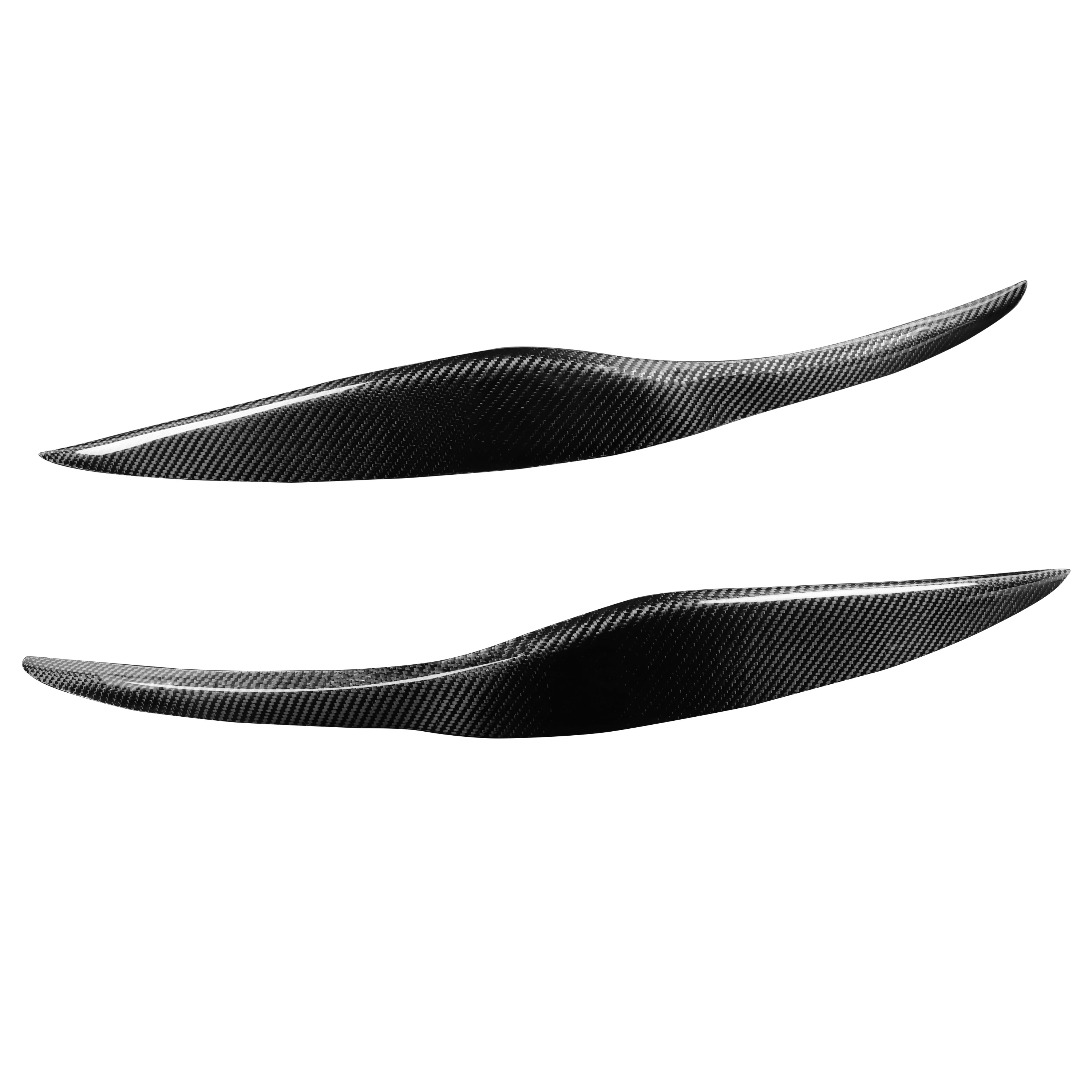 

1pair Real Carbon Fiber Car Headlights Eyebrow Eyelids Trim Cover For Ford Fiesta 2009 2010 2011 2012 Car Accessories
