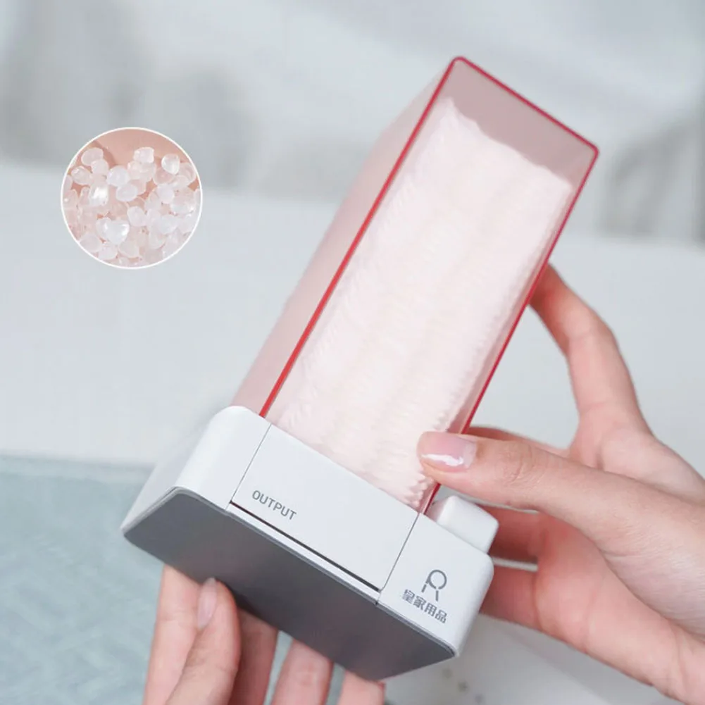 Auto Makeup Organizer Storage Box Cotton Pad Dispenser Detachable Cotton Swabs Container Cosmetic Makeup Cotton Pad Organizer 5
