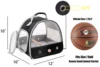 Bird Travel Carrier Portable Small Pet Bird Parrot Parakeet Cage Bag with Standing Perch and Soft Mat Side Mesh Window Pocket 2