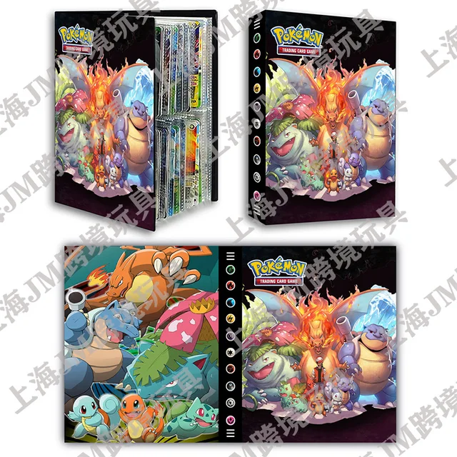 NEW 240Pcs Cards Map Collections Binder VMAX Pokemon Album Book Pokémon Holder Game Card Loaded List Folder Children Birthday 1