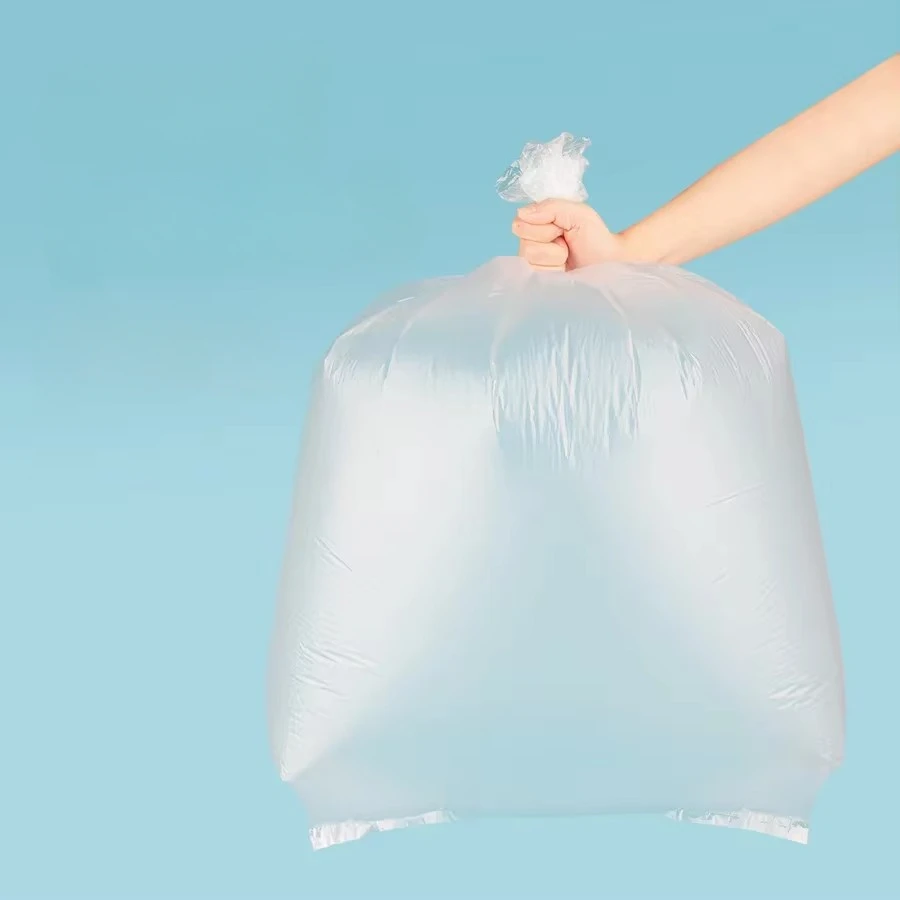 60x80cm 50pcs Clear Large Capacity Garbage Bag Transparent Thickened Disposable Big Trash Bags Kitchen can liner trash bags disposable trash bags garbage bags