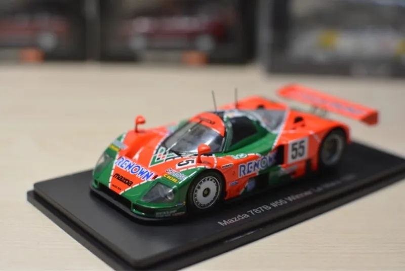 Spark 1:43 Scale Mazda 787B 55# 1991 Alloy Simulation Car Model 