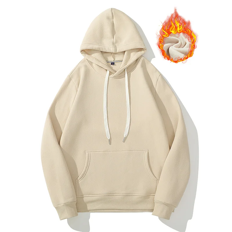 Unisex Cotton Hoodie Adults in European Size Top Quality Wholesale Price  Pullover Beige Hoodies Plain Drop Shoulder Sweatshirts - AliExpress