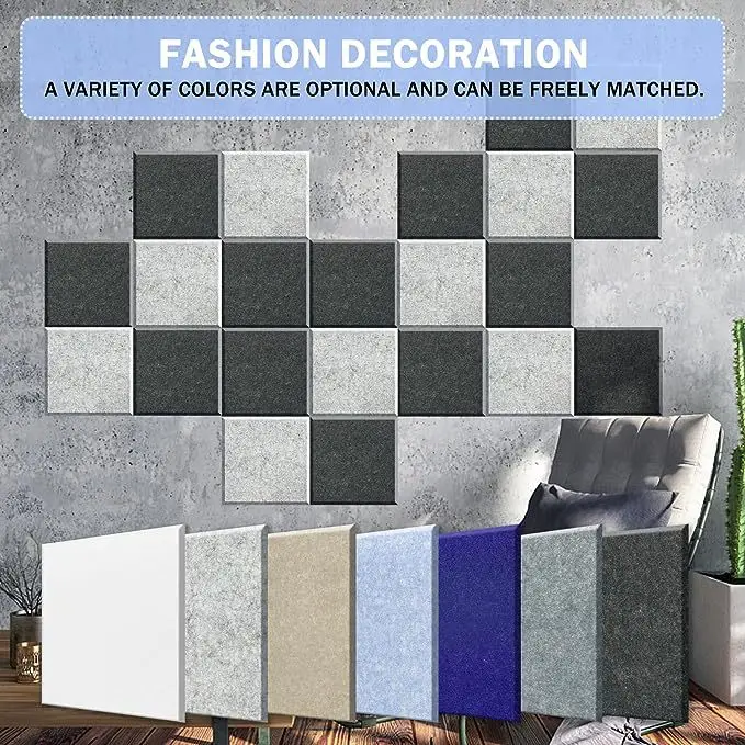

Sound-absorbing panels self-adhesive acoustic absorbing panels sound insulation panels background wall decoration