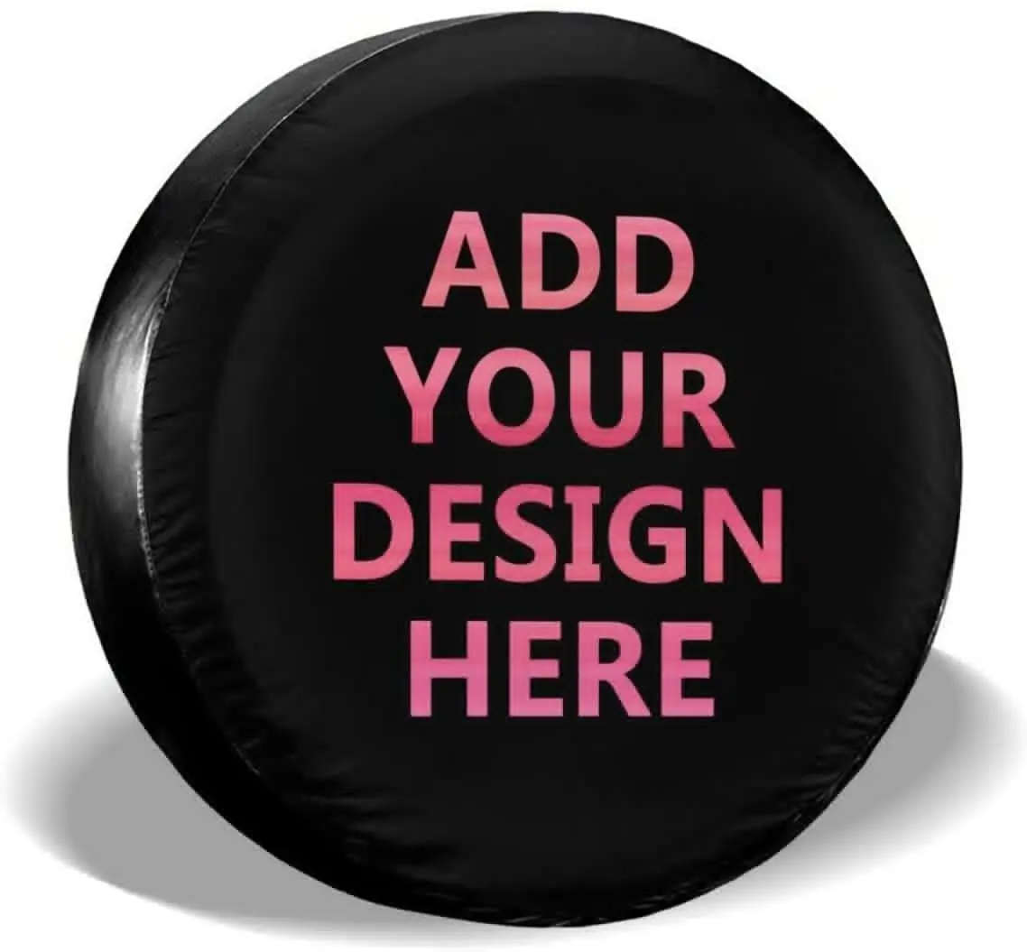 

Custom Spare Tire COVER CARs Personalized Add Your Image Text Name Universal Wheel Tire Protectors Fits Tire for Camper Travel