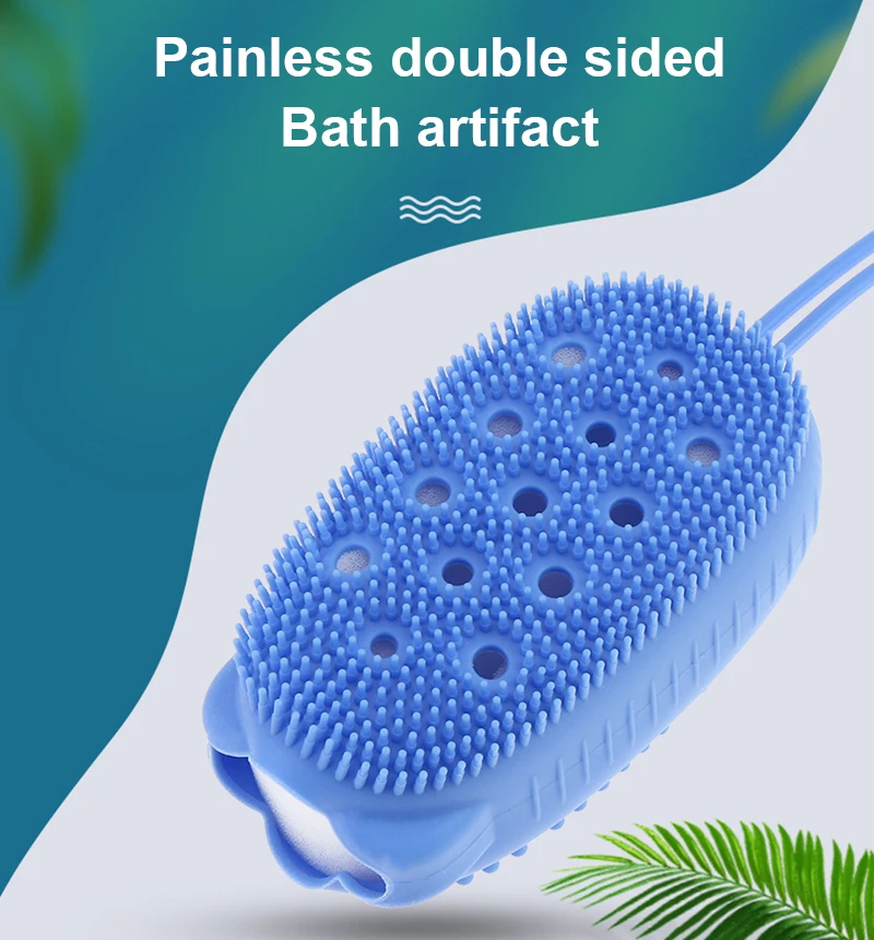 

Силиконовый скребок для тела, отшелушивающая губка для ванны, щетка для душа, отшелушивающее средство для ухода за кожей, средство для удаления омертвевшей кожи, купание