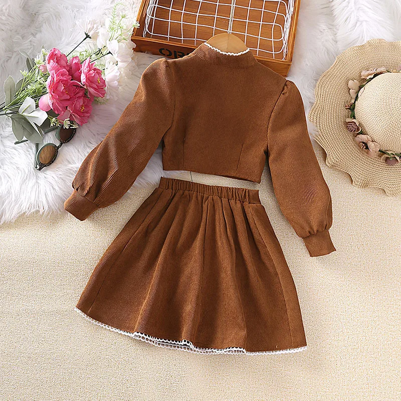 Fashion 2023 Kids Girls Clothes Sets Autumn Spring Long Sleeve