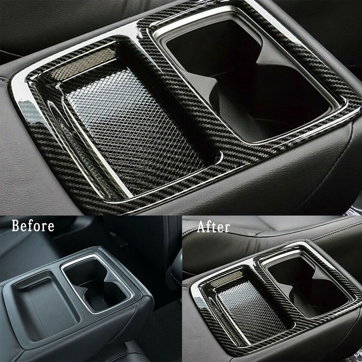 

For Honda Accord Car Accessories Abs Seat Water Cup Holder Cover Trim Auto Parts Protector Sticker 2023 2024