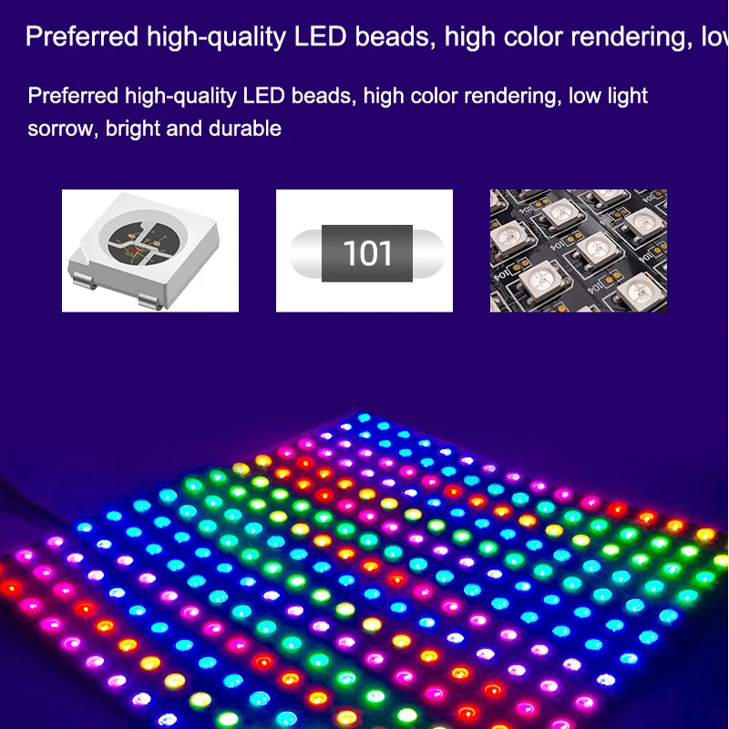 WS2812B RGB ÷ ȼ Led  г, 8x 8/16x1 6/8x32 Ʈ ũ, WS2811 WS2812 IC,  ٷ  ִ DC5V