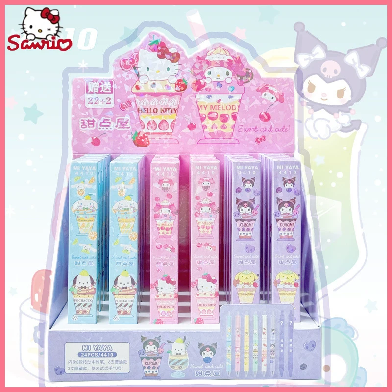 

Sanrio Dessert House Cartoon Series Low Center Of Gravity Draw Pen 0.5mm High Appearance Level Cute Student Neutral Pen Black