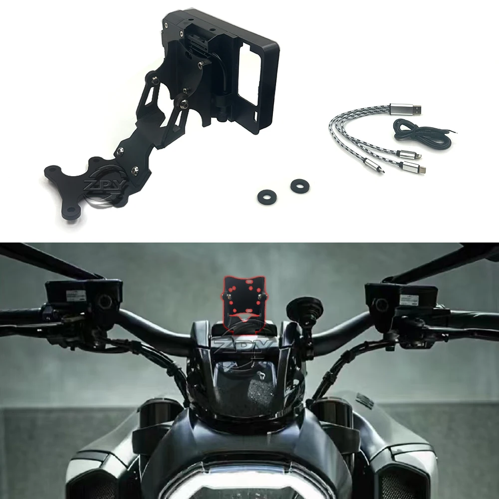 Base Per Cellulare Per Moto Supporto Per Cellulare In Alluminio Smart Phone Per Ducati Diavel 1260 Lamborghini 2021 +