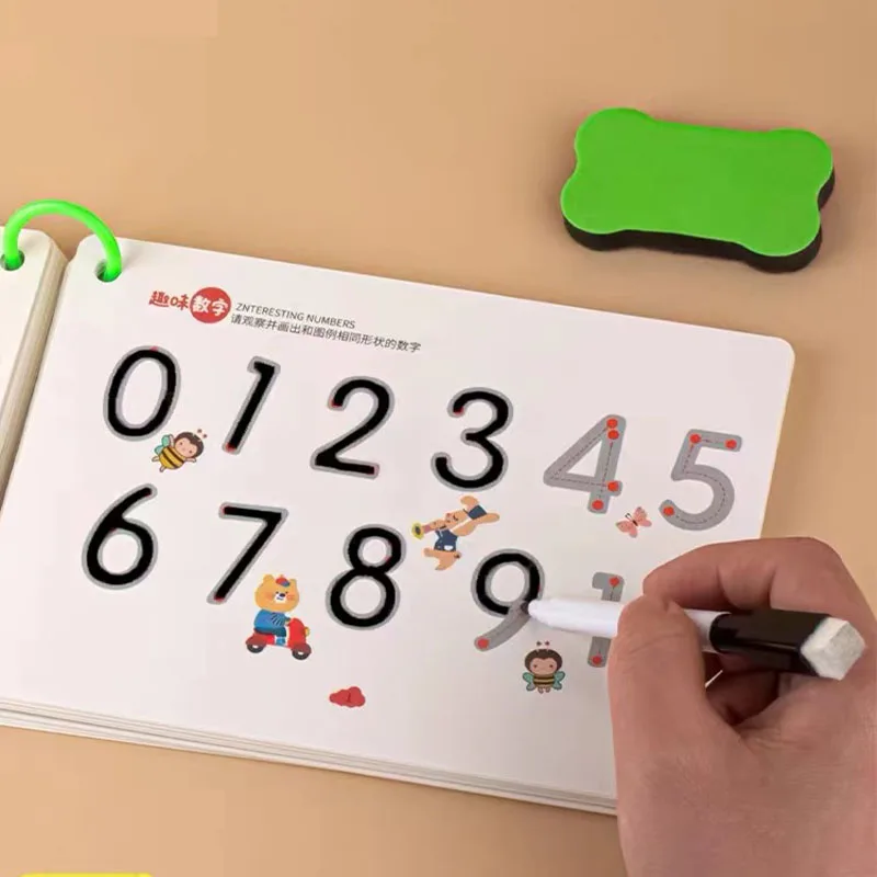 

Reusable Magical Tracing Workbook Magic Practice Copybook Control Training Book Children Montessori Drawing Education Stationery